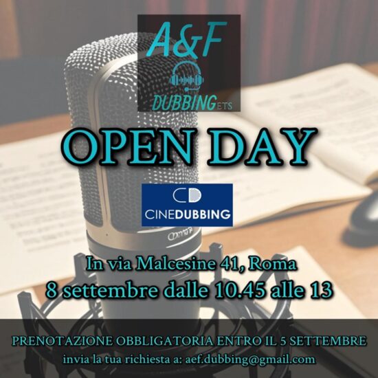 OPEN DAY Domenica 8 SETTEMBRE